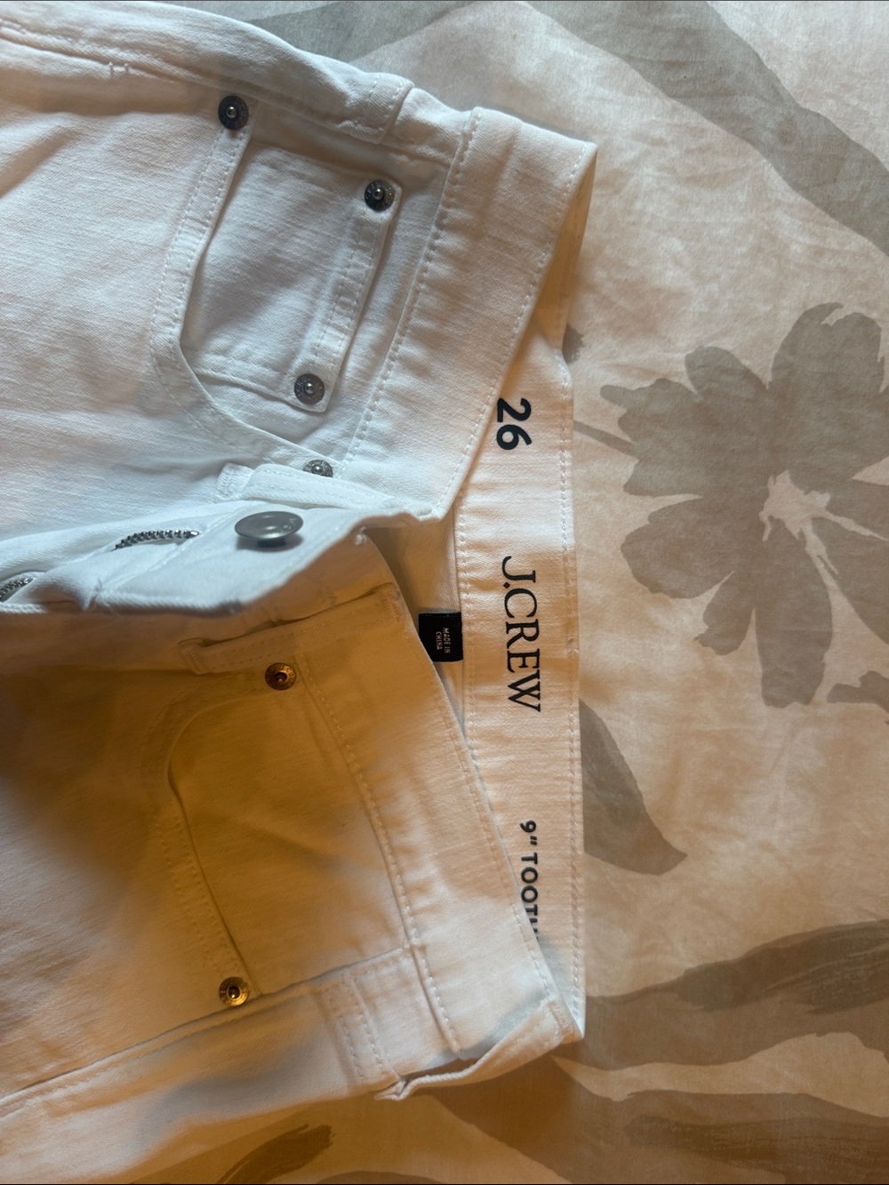 J. Crew White High-Rise Women's Jeans